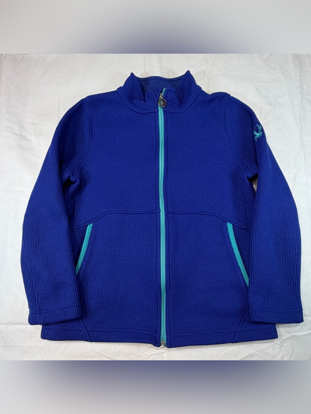 Spyder Endure Stryke Blue Fleece Girls Jacket